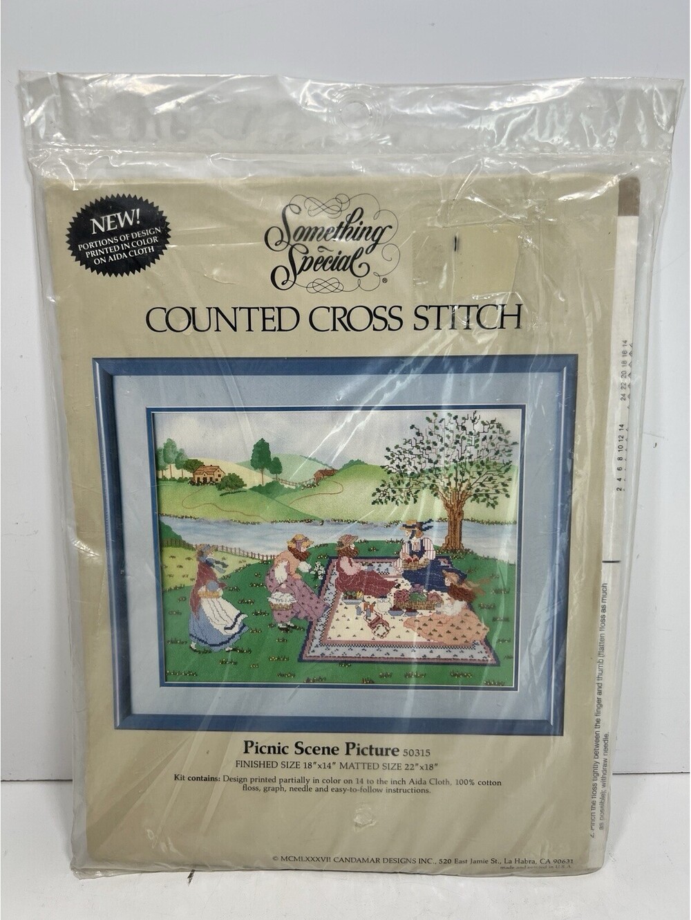 Something Special Picnic Scene Counted Cross Stitch Kit 50315 New Vintage